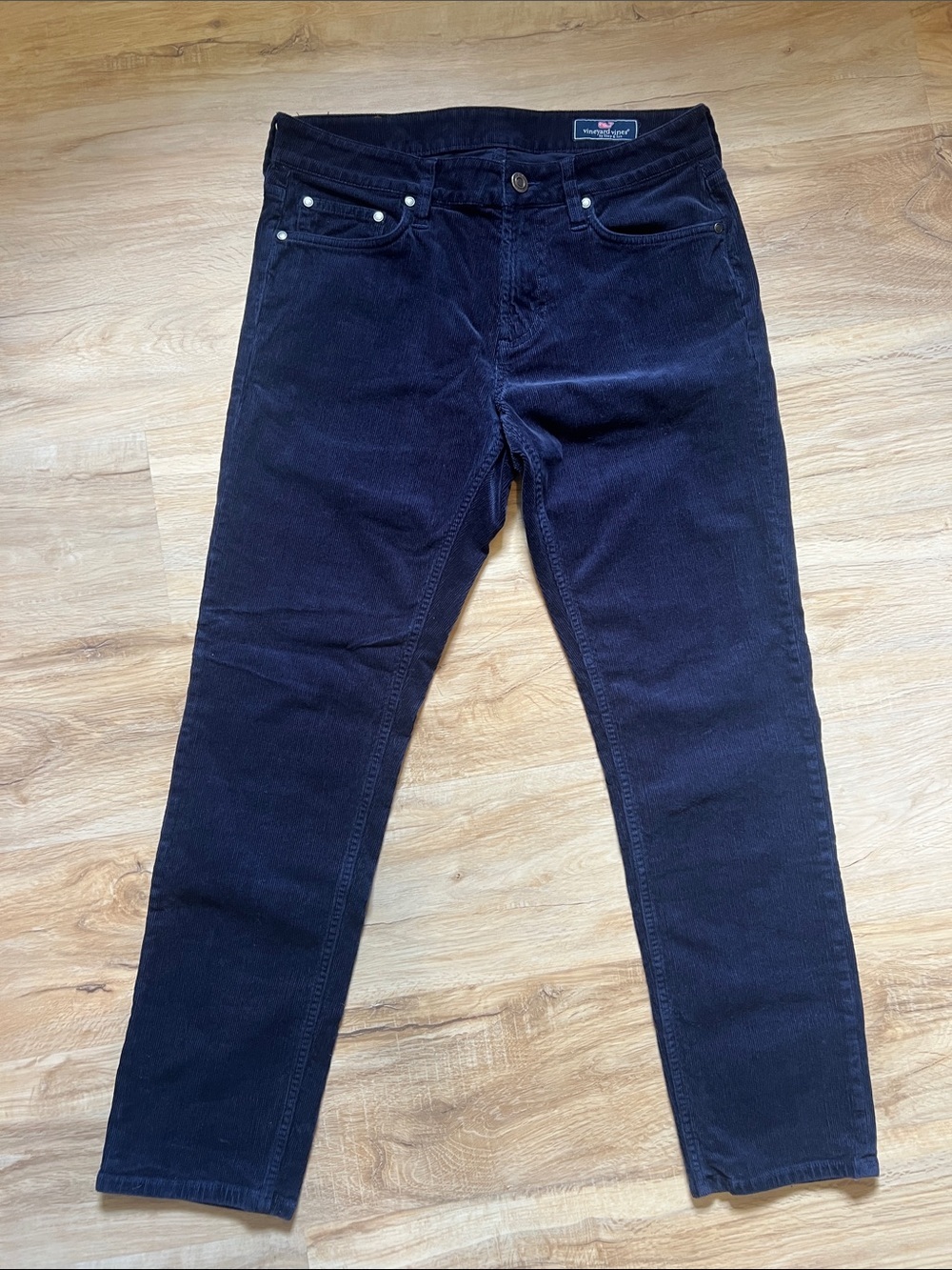 NEW Vineyard Vines Men’s Corduroy 5 Pocket Pants in Navy Blue Size 30 - Picture 3 of 7